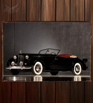 Металлическая табличка Packard Eight Convertible Victoria by Darrin 520